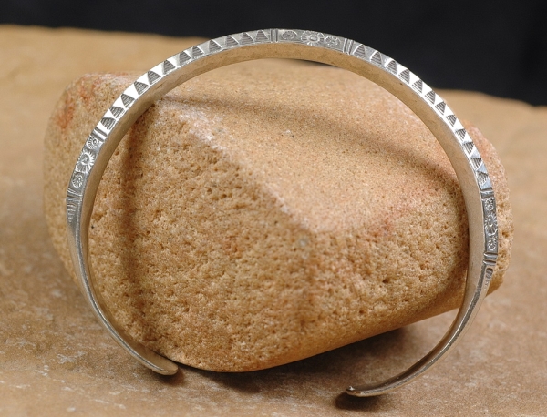 Massiver Silber Tuareg Armreif - Schönes Muster